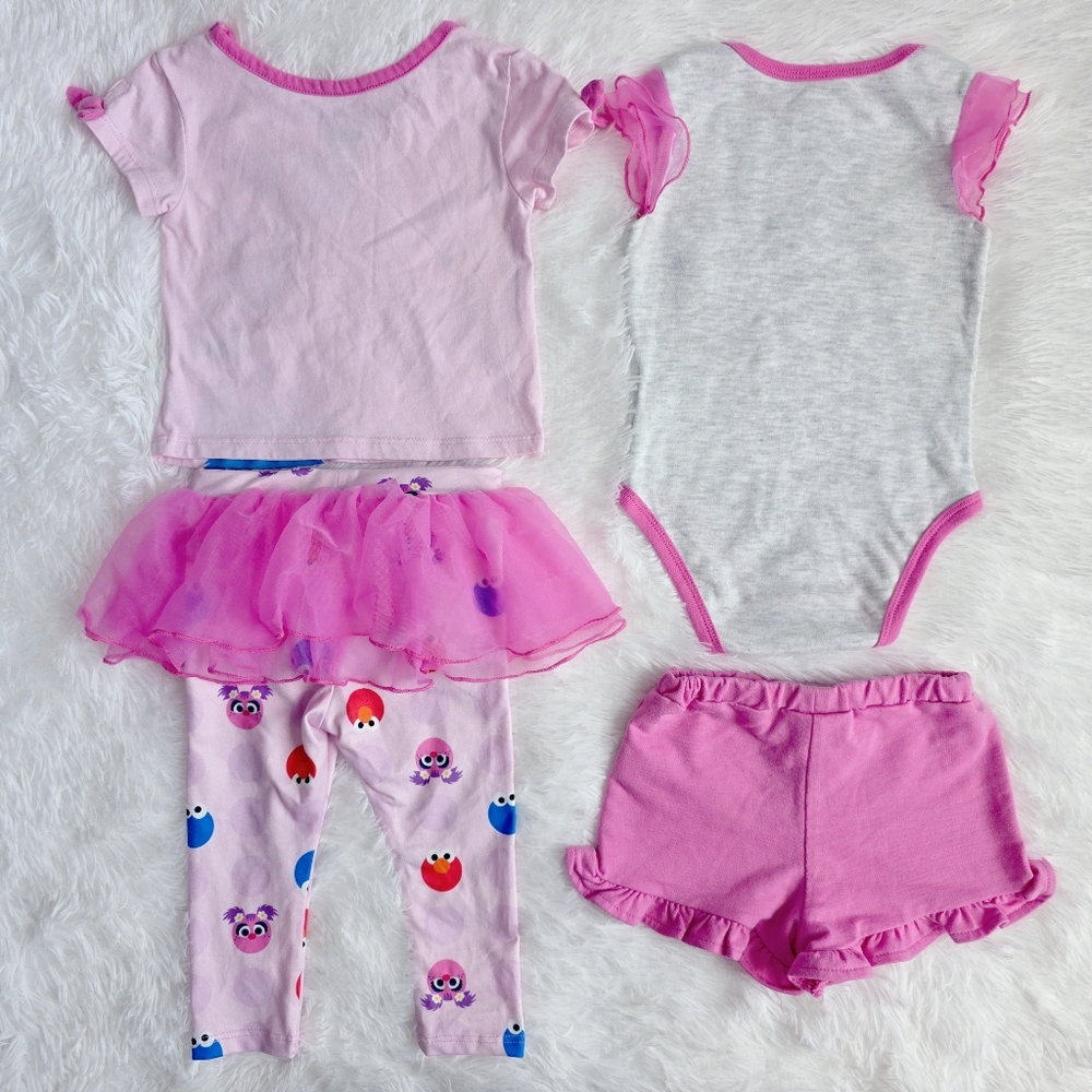 Sesame Street Baby Girls 4pc Set - Picture 2 of 7